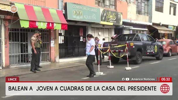 Balean a joven a pocas cuadras de la casa de José María Balcázar. Foto: América Noticias