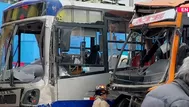 Lince: Bus del Corredor Azul choca con otro vehículo