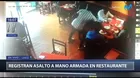 Lince: Cámara de seguridad registró asalto a mano armada en restaurante