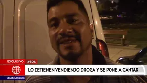 El sujeto se dedicaba a vender droga. Foto: América Noticias