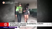 Venezolana armada se enfrentó a grupo de hombres en Lince. Foto y video: América Noticias