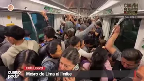 La Línea 1 del Metro de Lima sufre colapso por exceso de pasajeros. La ATU evalúa alza de pasaje. Video: Cuarto Poder
