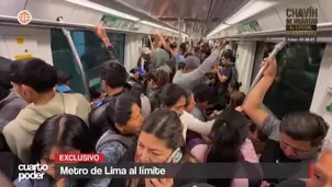 La Línea 1 del Metro de Lima sufre colapso por exceso de pasajeros. La ATU evalúa alza de pasaje. Video: Cuarto Poder