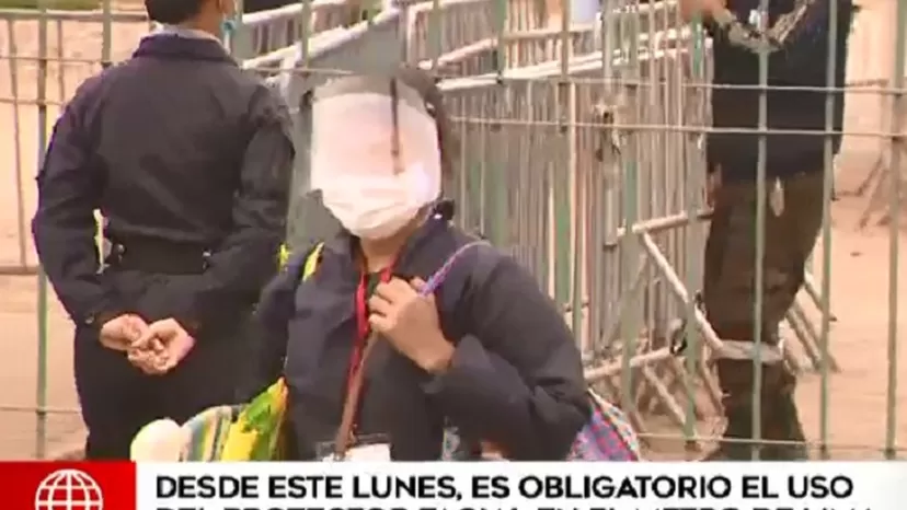 Metro de Lima: Uso de protectores faciales será obligatorio desde mañana lunes 20