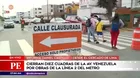 Línea 2 del Metro de Lima: Cierran diez cuadras de la avenida Venezuela por obras