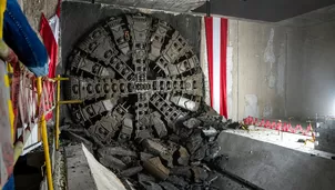 Tuneladora “Delia” llega a la estación Carmen de la Legua y queda a un paso de culminar excavación de la Línea 2 del Metro. Foto: ATU. Video: Canal N