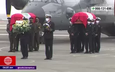 Llegaron restos de militares que fallecieron en el Vraem - Noticias de vraem