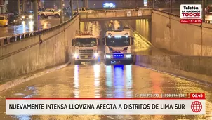 Llovizna de alta intensidad causa aniegos en avenidas en distritos de Lima sur. Foto y video: América Noticias