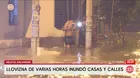 Llovizna inundó viviendas y calles en Villa El Salvador