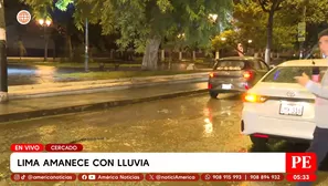 Lluvia intensa en varios distritos de Lima. Foto y video: América Noticias