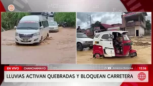 Lluvias en Chanchamayo activan más de 20 quebradas y bloquean la carretera marginal. Foto y video: América Noticias