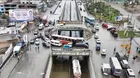 Villa María del Triunfo: Lluvias dejan nuevamente agua empozada en bypass de la avenida Pachacútec