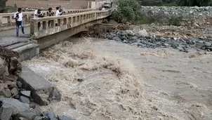 Aumento de caudal del Río Rímac en Chosica. Foto: Andina