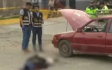 Lo asesinan de seis balazos cuando reparaba auto - Noticias de carabayllo