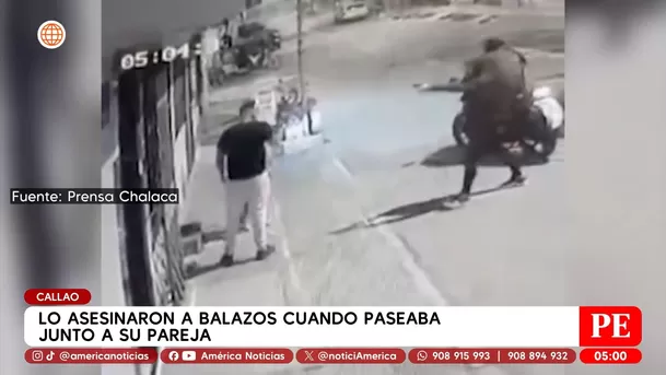 Lo asesinaron a balazos cuando paseaba con su pareja en el Callao. Foto: América Noticias Lo asesinaron a balazos cuando paseaba con su pareja en el Callao. Foto: América Noticias