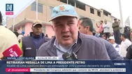 López Aliaga busca quitar medalla de Lima a Gustavo Petro