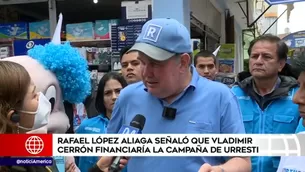 López Aliaga criticó el trabajo de Daniel Urresti cuando era ministro del Interior. 