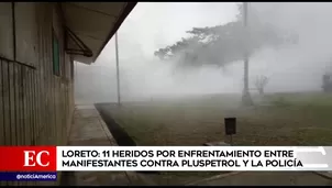 Enfrentamiento en lote 8 en Loreto. Foto: América Noticias