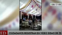 Loreto: ciudadanos registran en video cómo se vivió el potente sismo de 7.5 grados