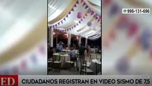 Loreto: ciudadanos registran en video cómo se vivió el potente sismo de 7.5 grados