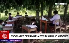 Loreto: Escolares de primaria estudian bajo árboles - Noticias de clases-virtuales