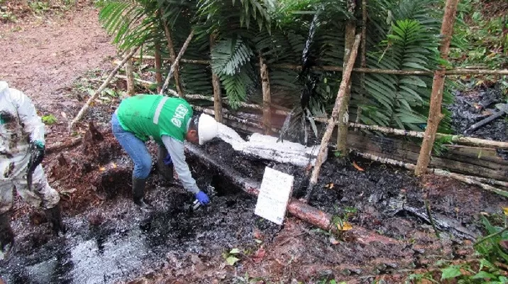 Los derrames se produjeron el jueves y viernes últimos cerca a la comunidad nativa Los Jardines / Imagen referencial Los derrames se produjeron el jueves y viernes últimos cerca a la comunidad nativa Los Jardines / Imagen referencial