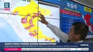 Inundaciones por lluvias en distrito de Santa Rosa
