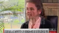 Lori Berenson resaltó que actualmente se muestra en contra de procesos violentos.