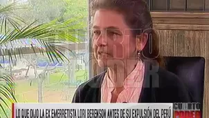 Lori Berenson resaltó que actualmente se muestra en contra de procesos violentos.