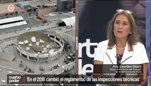 Lourdes Giusti, decana nacional del Colegio de Arquitectos del Perú. Video: Canal N