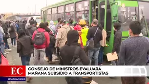 Paro de transportistas en Lima.