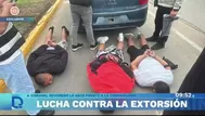 Lucha contra la extorsión se intensifica en distintas regiones