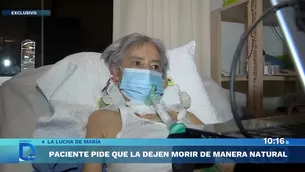 María Benito padece de ELA desde hace 10 años y pide a la justicia peruana una muerte digna - Foto y video: América Noticias 