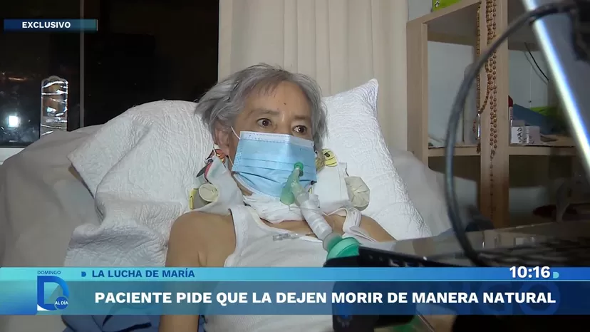 La lucha de María: Paciente con ELA pide a la justicia dejarla morir de manera natural