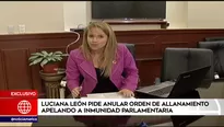 Luciana León, integrante de la Comisión Permanente.