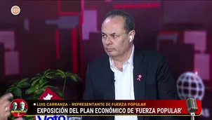 Luis Carranza, exministro de Economía y miembro del equipo técnico de Fuerza Popular. Video: América Multimedia