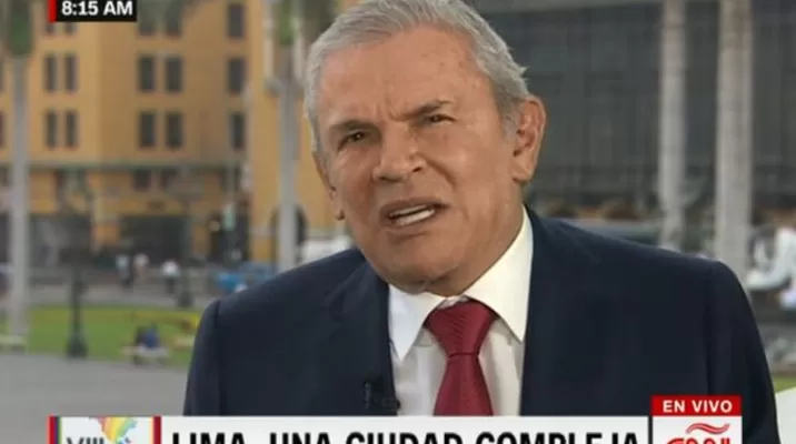 Luis Castañeda, alcalde de Lima / Foto: captura CNN Luis Castañeda, alcalde de Lima / Foto: captura CNN