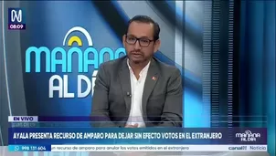 Luis Dyer, jefe del equipo de personeros de Fuerza Popular, calificó como una “estrategia dilatoria” la apelación presentada para anular 1.751 mesas en Lima y cientos más en el extranjero./ Video: Canal N