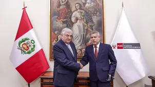 Galarreta se reúne con nuevo secretario técnico de seguridad. Foto: X/@pcmperu. Video: Canal N