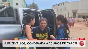 Lupe Zevallos condenada a 25 años de cárcel. Foto y video: Unidad de investigación