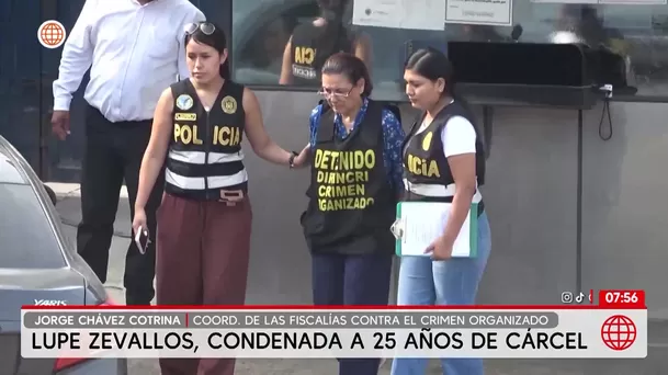 Lupe Zevallos condenada a 25 años de cárcel. Foto: Unidad de investigación