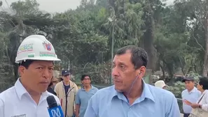 El alcalde de Lurigancho-Chosica, Oswaldo Vargas, explica el estado de los puentes en la zona. / Video: Canal N