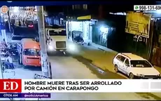 Lurigancho-Chosica: Hombre murió tras ser arrollado por un camión en Carapongo - Noticias de carapongo