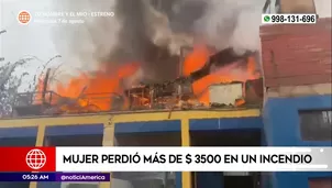 Incendio en Lurigancho-Chosica. Foto y video: América Noticias