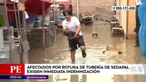 Aniego en Lurín. Foto y video: América Noticias