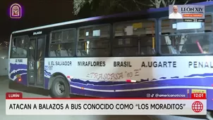 Banda de extorsionadores ataca a balazos bus de la línea 10E en Lurín. Foto y video: América Noticias