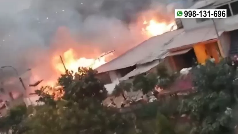 Lurín: Cinco familias lo perdieron todo tras incendio en inmueble