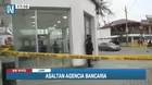 Lurín: Delincuentes se enfrentaron a balazos durante asalto a agencia bancaria