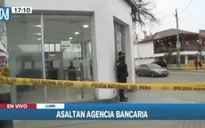 Lurín: Delincuentes se enfrentaron a balazos durante asalto a agencia bancaria - Noticias de agencia