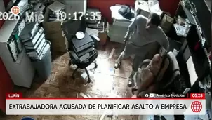 Lurín: Detienen a extrabajadora por planificar asalto a empresa. Foto y video: América Noticias